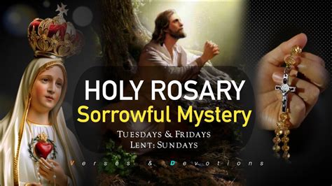 sorrowful mysteries rosary youtube